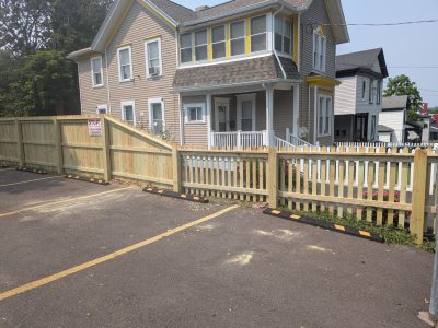 Compressed Professional Wood Fence Installation