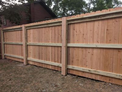 Compressed Wood Privacy Fence Installation Service